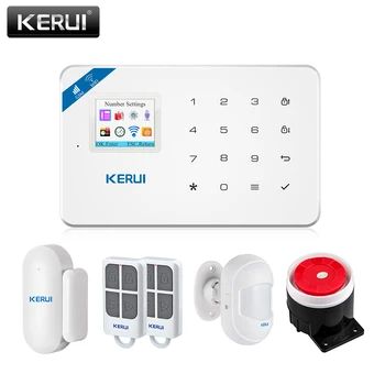 

KERUI W18 Wireless WiFi GSM Home Security Alarm System Android ios APP Control Burglar Alarm System with Mini PIR Motion Sensor