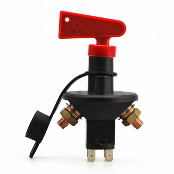 

Universal 12/24V 4 Terminals Battery Isolator Master Power Isolator Cut Out/Off Kill Switch FIA Type Kit Car Race Rally