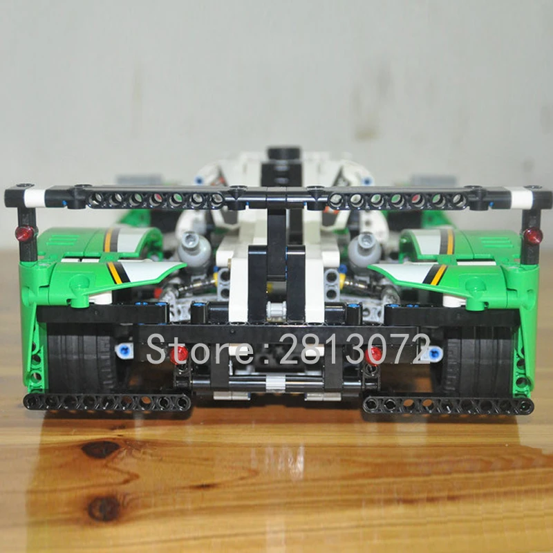 20003 серии RSR Technic 24 часа Гоночная машина 1219 шт строительные блоки кирпичи игрушки совместимы с 42039