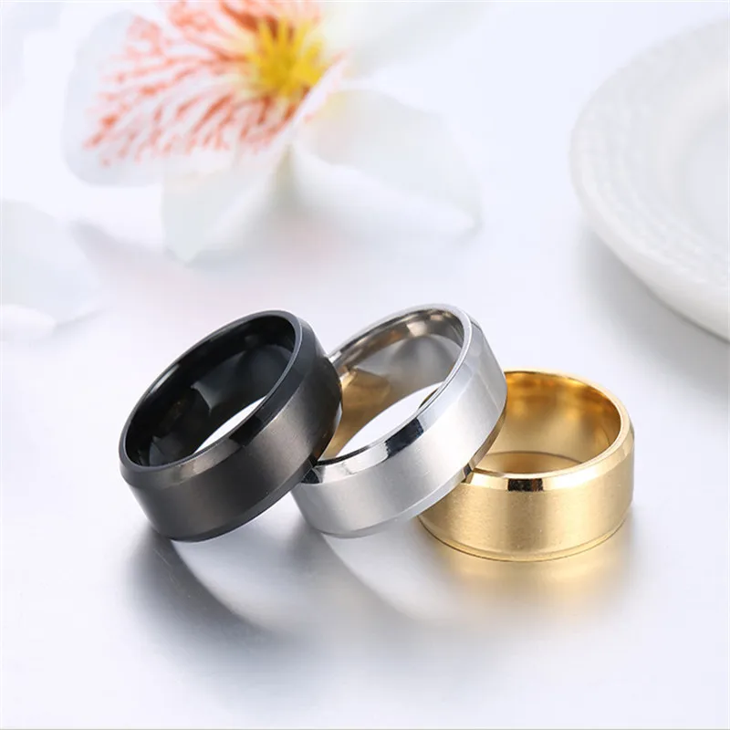 

Trendy Titanium Rings for Men Jewelry
