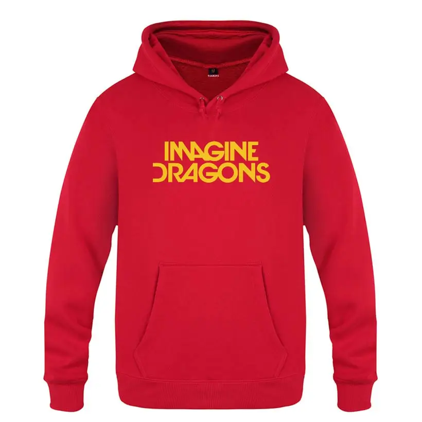 HOY HUAT IMAGINE Dragon толстовки рок-группы мужские мужские пуловеры флисовые толстовки с капюшоном - Цвет: HOY HUAT