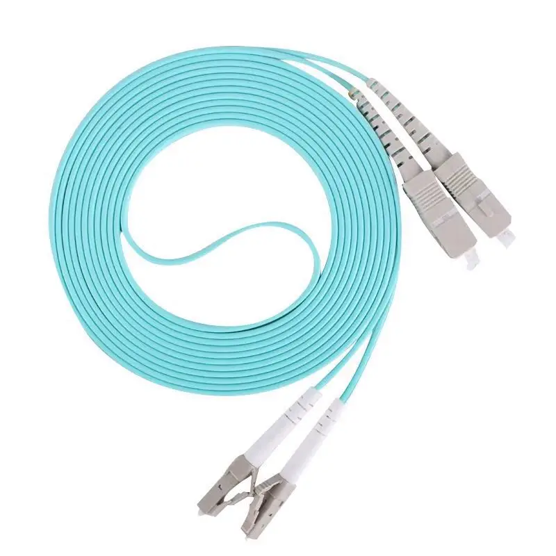 

LC/UPC-SC/UPC Multi-Mode OM3 Fiber Cable Multimode Duplex Fiber Optical Jumper Patch Cord