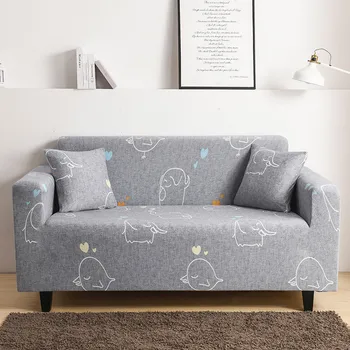 

Stretch Sofa Cover Printing Modern Funiture Protector L Shape Couch Slipcovers Elastic Sofa Cover Sofa Cover Home Decoration