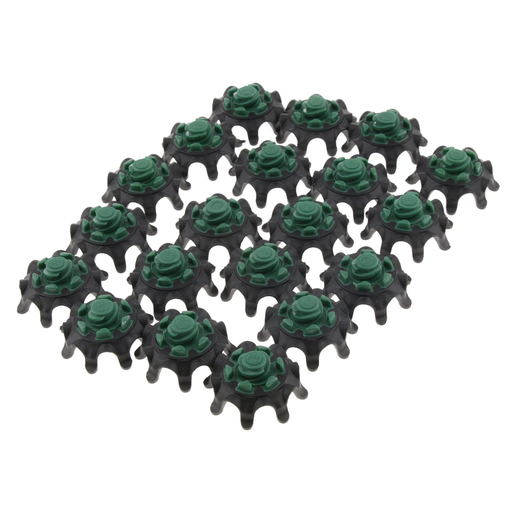 Dark Green 3x1.5cm 20 шт. софтшипы для гольфа шиповки бутсы Замена ремонтные расходные материалы - Цвет: Dark Green 3x1.5cm