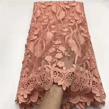 

African Embroidery Net Swiss Lace,French Voile Guipure tulle mesh Lace Fabric For dress party 5yd/lot MY2018-092