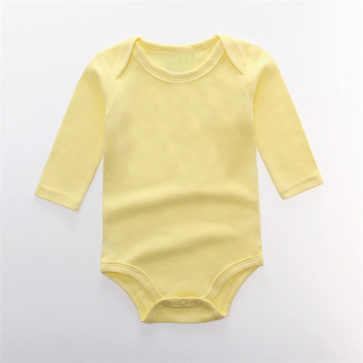 Baby Clothes Solid Color Boy Girls Romper Newborn Long Sleeve 100% Cotton Jumpsuit Bebe Spring Classic Clothes Tops Tees Baby Bodysuits Fur