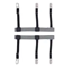 2 шт. Мужская рубашка ремень Нескользящие зажимы в полоску держать остается ноги бедра Подвязки подтяжки высокое качество и бренд