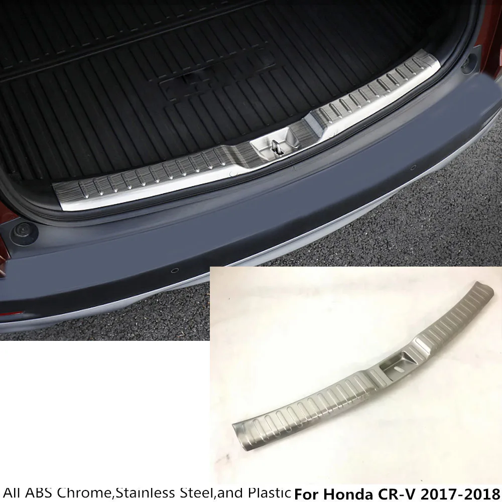 Внутренняя встроенная Задняя накладка на бампер из нержавеющей стали для Honda CRV
