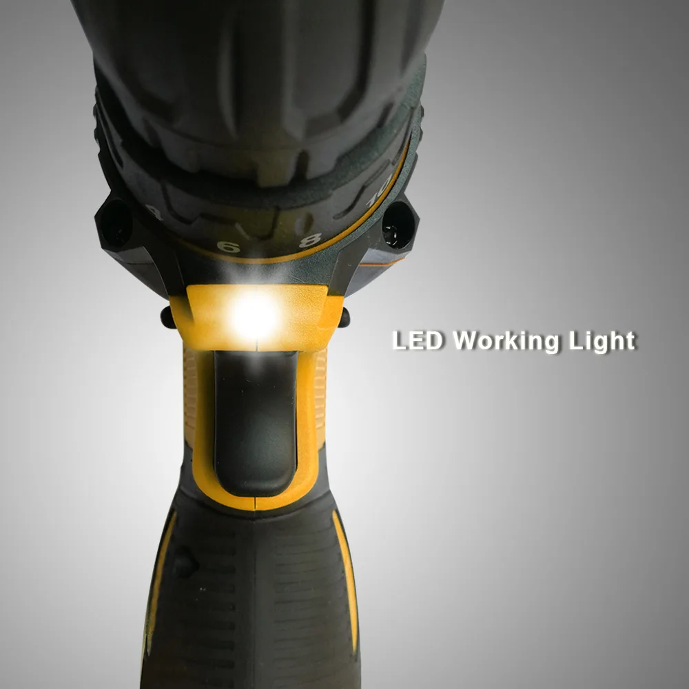 12V 16.8V 21V Screwdriver Drill Variable Speed Cordless Drill Battery Tools Cordless Rechargeable Screwdriver Drill Wireless  (9)