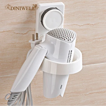 

Wall Mounted Hair Dryer Rack Organizer Hairdryer Straightener High Quality Plastic Holder Bathroom Shelf for Washroom Supplies