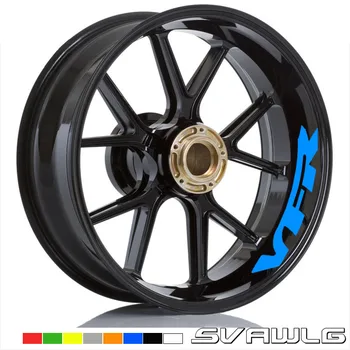 

Hot sell 30 Style Motorcycle Wheel Tire Rim Stickers wheel For Honda VFR VFR750 VFR800 VFR1200 VFR1200F