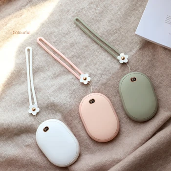 

Portable USB Rechargeable Mini Heater with Temperature Display Travel Creative Warmer Winter Hand Warmer Double-Sided Heating