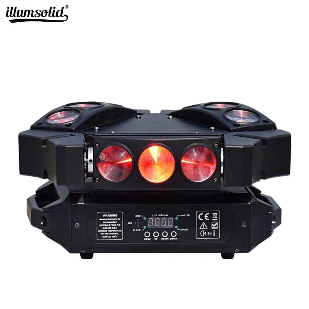 9X12W RGBW 4In1 Cree Led Moving Head Beam Spider Light Professional Stage Light Disco