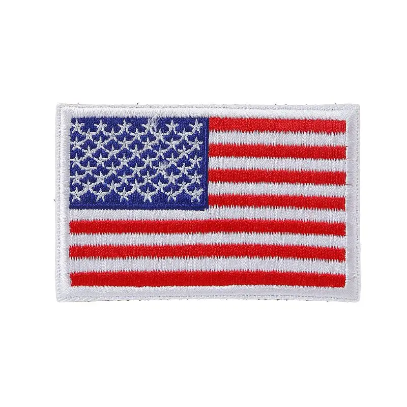 

American Flag Embroidered Patch USA Military Tactical Badges Backpack Applique A6HC