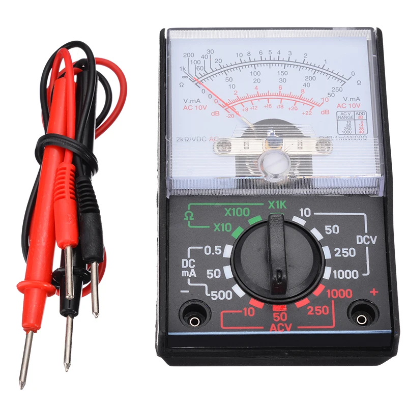 

1pc Pointer Display Analogue Multimeter AC DC Volts Electrical Circuit Multi Tester OHM Portable Voltmeter