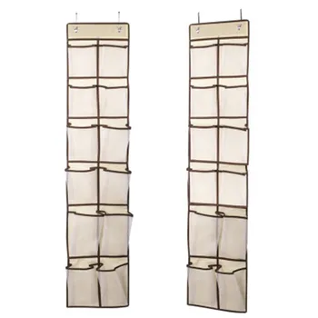 

1 PC Non-woven Hanging Bag Door Sorting Storage 4 Colors Shoes Organiser Home Clothes Holder DIY Make up Accessories 12 Grids