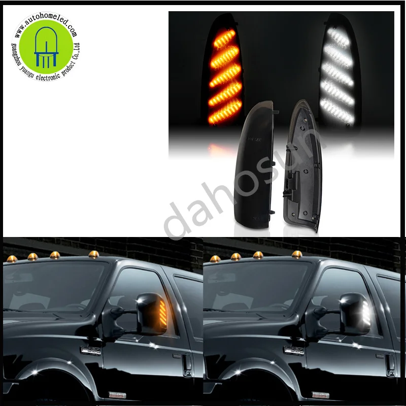 

2 шт., Светодиодные поворотники для Ford F250 F350 F450 F550 2003-2007