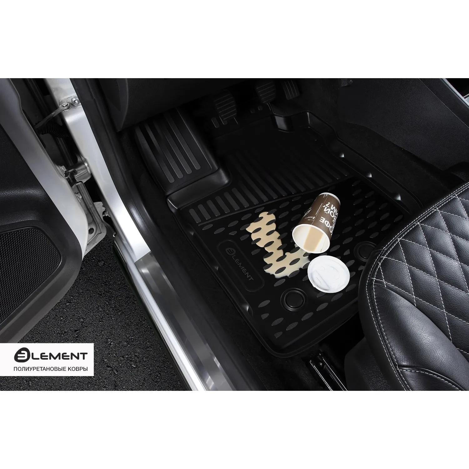 Коврики в салон для HYUNDAI Solaris,->, Comfort, 4 шт. ELEMENT2065210