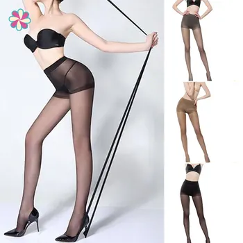 

Ladies Tear Resistant Nylon Pantyhose Women Summer Sexy Breathable Elastic Tights Slim Stockings High Waist Sun Protection W118