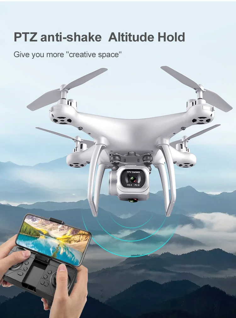 Stars S003 RC Drone 4k Wide Angle HD Rotatable Camera , Professional Aerial Photography, Gravity Sensor, Advanced Gift,