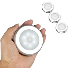 DIDIHOU, датчик движения, Ночной светильник под шкаф, для кухни, спальни, беспроводной, магнитный, клей, светильник для шкафа, датчик, светильник для лестницы