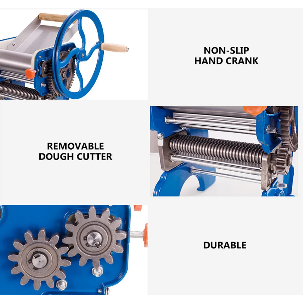 Household Noodle Maker Machine Manual Pasta Machine Dough Laminator Noodles Pressing Rolling Fresh Pasta