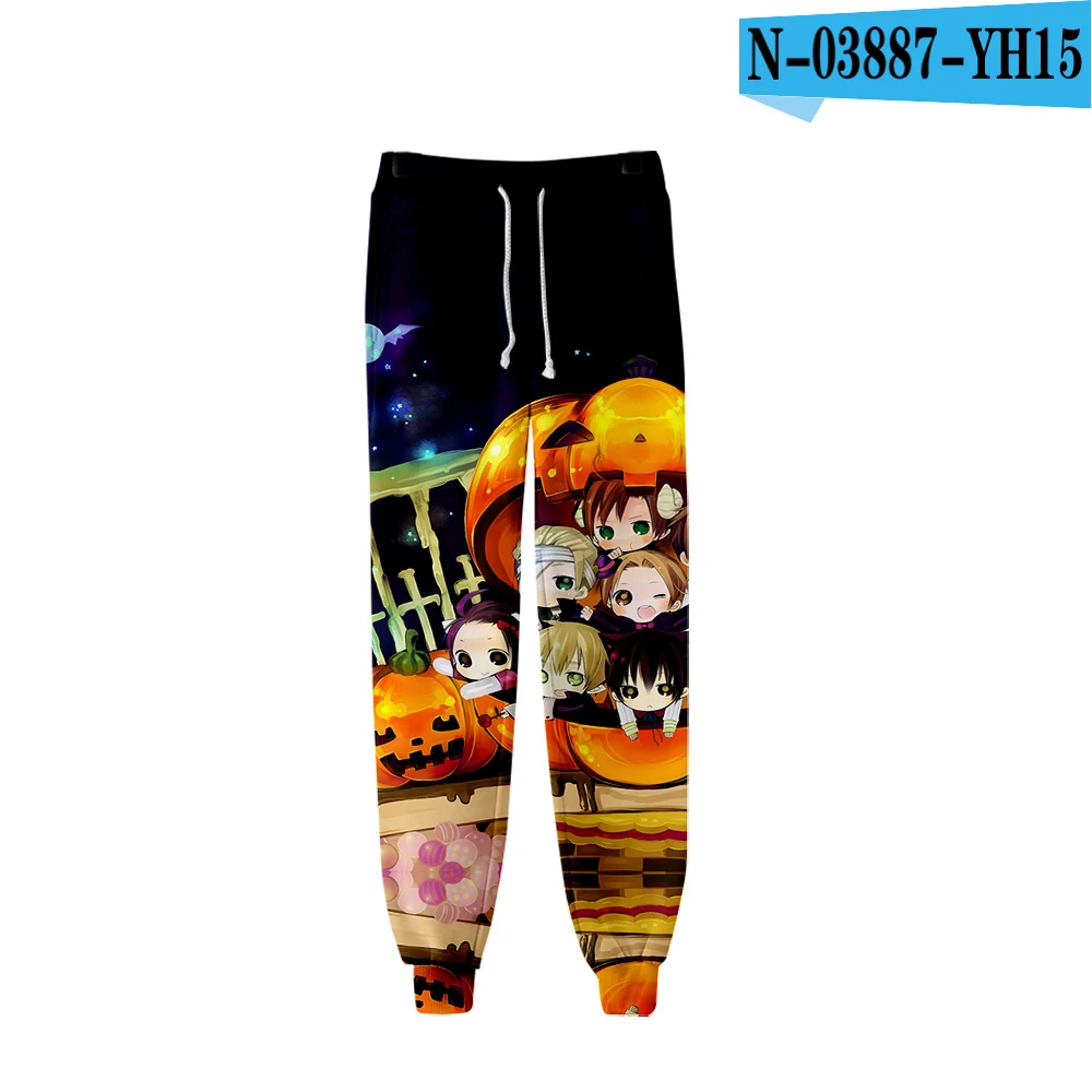 Kpop Хэллоуин 3D печатных Jogger брюки для женщин/Мужская модная уличная одежда длинные брюки Горячая Распродажа модные спортивные брюки - Цвет: Темно-синий