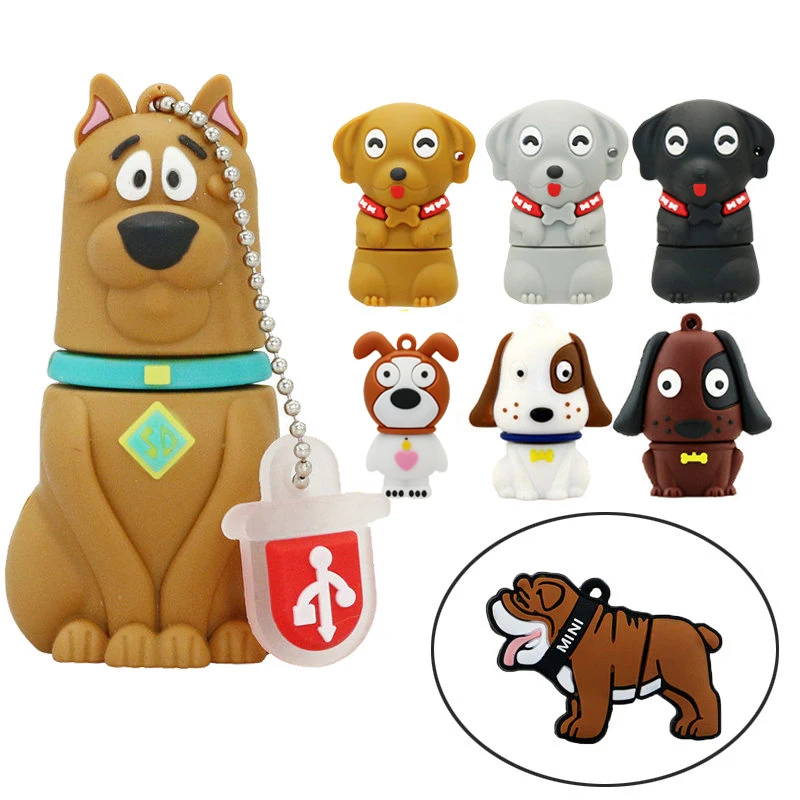 Мини флешка в виде мопса 64 ГБ USB 2 0 4 8 Гб|u disk|pen drive 64gbusb flash pendrive |