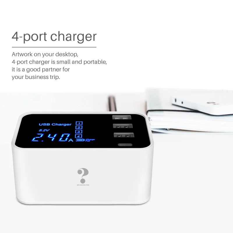 Быстрое зарядное устройство type C usb-зарядное устройство светодиодный дисплей настенное зарядное устройство быстрое зарядное устройство для мобильного телефона iPhone samsung USB адаптер ЕС США штекер