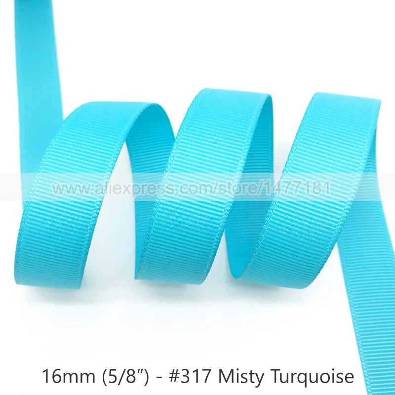 317 Misty Turquoise 20 ярдов) 16 мм корсажная лента высокого качества 5/" 1,6 см белая черная розовая красная синяя Фиолетовая лента корсажная лента для рукоделия - Цвет: 317 Misty Turquoise