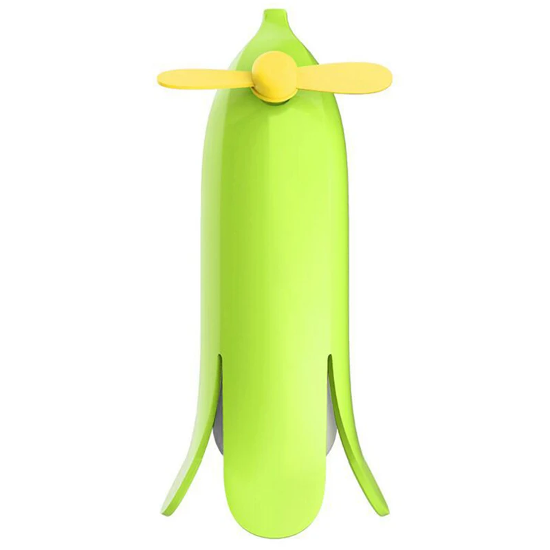 

Portable Handheld Fan Pocket Mini Fan Creative Fruit Shape Fan Banana Shape Charging Fan Green