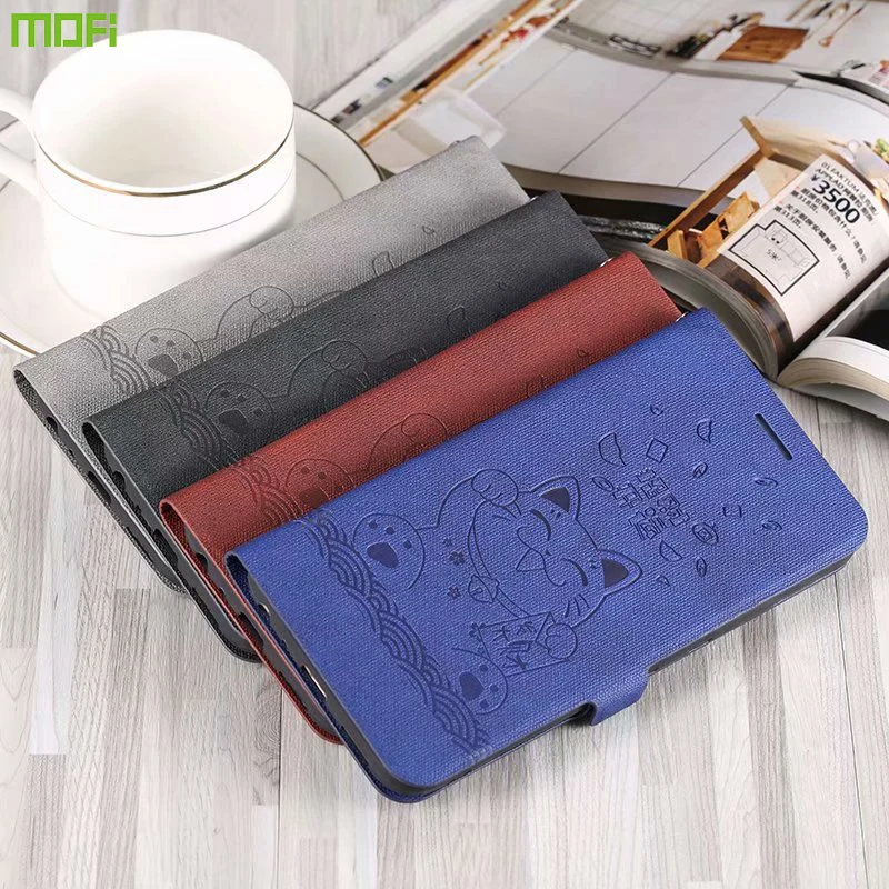 MOFi для Xiaomi Redmi Note 8 Pro Чехол с откидной крышкой pu кожаный силиконовый мягкий \