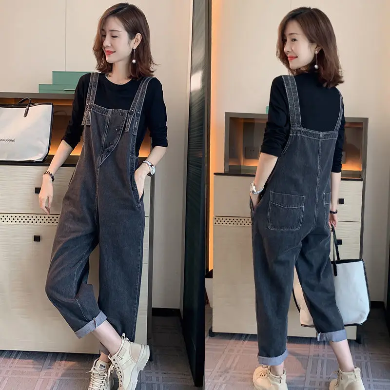 Women's Jeans One-piece Spring 2021 New Style Western Style Denim Overalls Jeans Women's Mother Jeans Woman Jeans