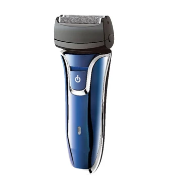 

Rechargeable Electric Shaver Stainless Steel Shaving Machine Men 3D Reciprocating Floating Blade Beard Trimmer EU Plug