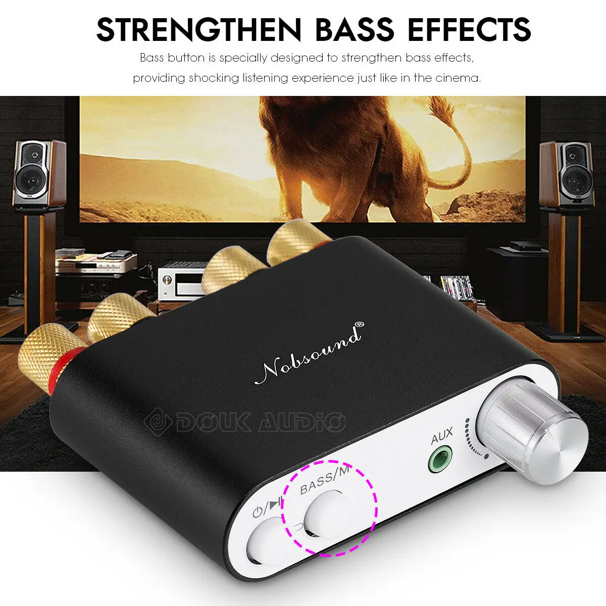 Nobsound Mini TPA3116 цифровой усилитель мощности с Bluetooth стерео Hi Fi для домашнего аудио 50