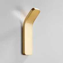 Brass Wall Hook Bathroom Hanger Clothes Coat Robe Towel Hooks Gold Small Hook For Keys Hat Restroom Accessories 