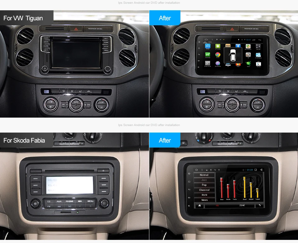 Top EU/RU Warehouse CDZ8060 2G android 9.0 car dvd player for VW polo golf passat tiguan skoda yeti superb rapid for skoda gps navi 8