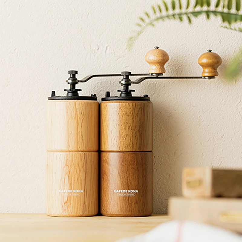 Ручная кофемолка CAFEDE KONA с регулируемой установкой коническая мельница для