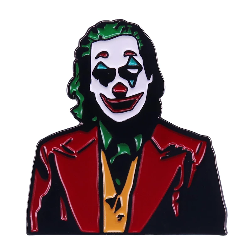Joker movie badge Joaquin Phoenix DC Comics украшение в стиле Бэтмена 2019|Броши| |