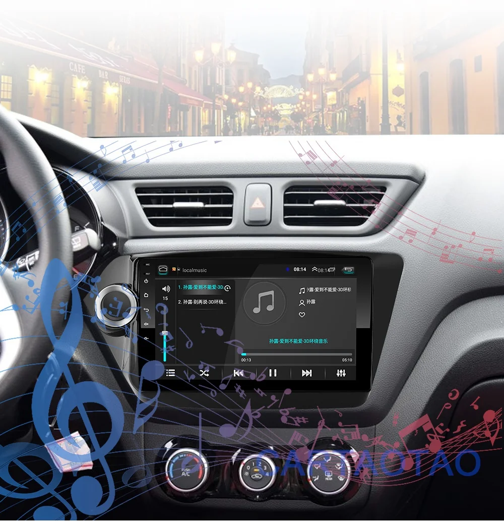 Новинка! " 2din Android 8,1 GO автомобильный dvd-плеер для Kia Rio 3 4 2011 2012 2013 2107 автомобильный Радио gps навигация wifi