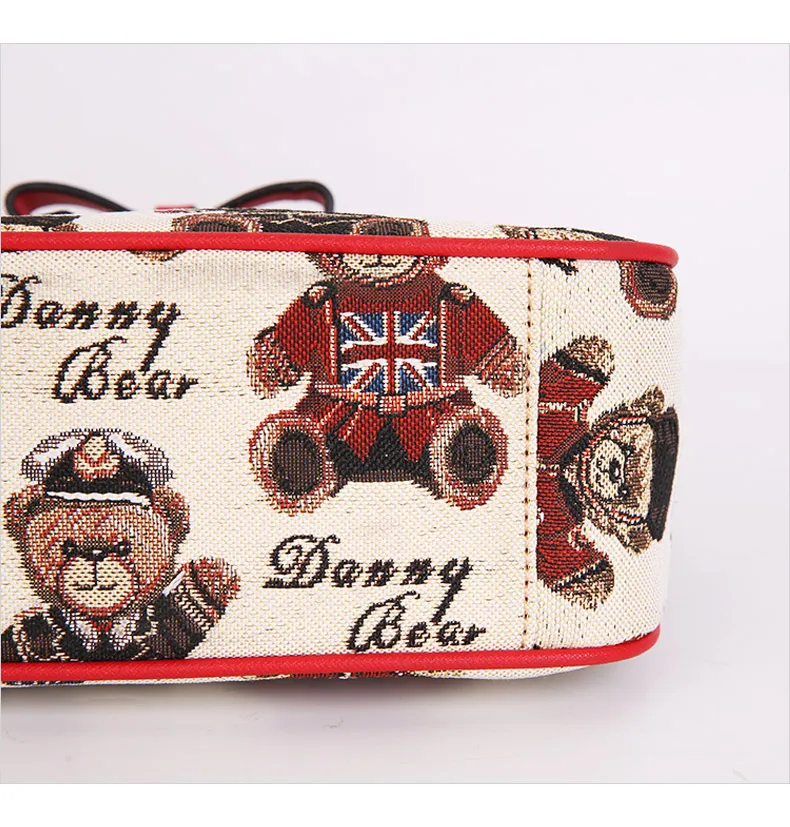 Danny Bear серия женская сумка через плечо с принтом медведей милая сумка DBTB9915007-190W