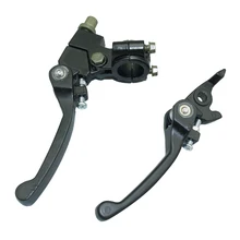 Черный алюминиевый мотоцикл 7/8 дюймов руль рычаги тормоза и сцепления подходит для SDG SSR 70/110/125cc велосипед ямы