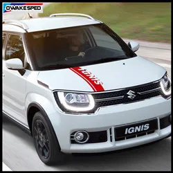 Sport Stripes Car Hood Bonnet Sticker For SUZUKI-IGNIS Racing Styling Auto Engine Cover Decor Vinyl Decals Exterior Accessories (4)_副本