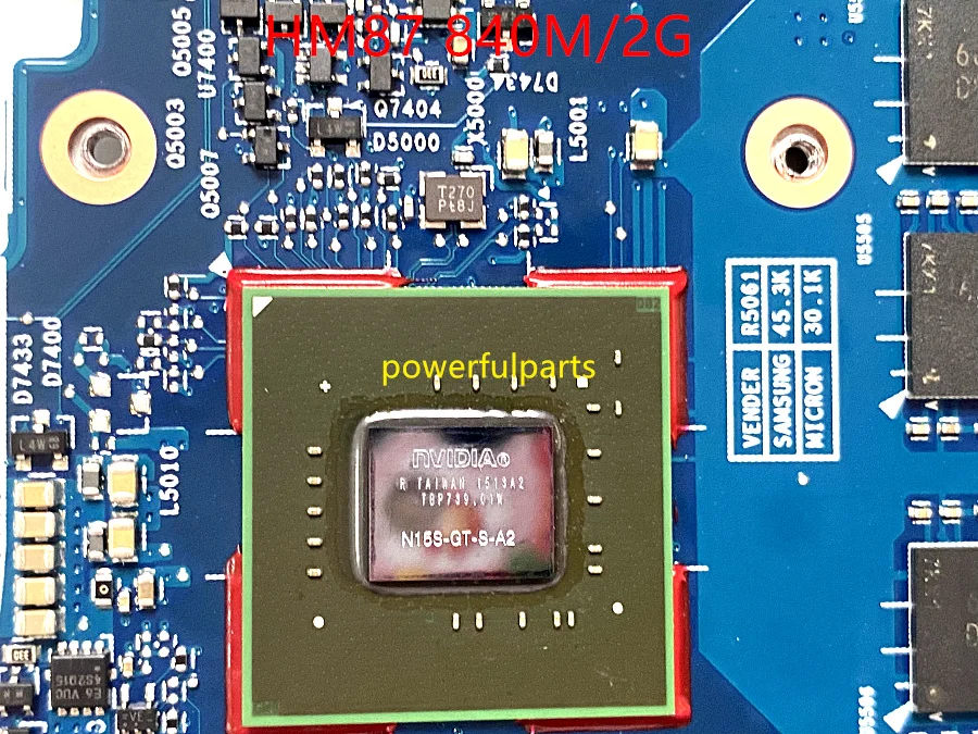 Placa-mãe para hp Envy 17-j 840m Graphic 2g Hm87 773370601 773370501 773370001 6050a2549801-mb-a02 Funcionando Bem - Imagem 3