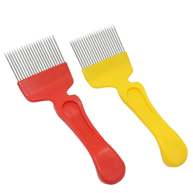 1Pcs 21 Pin Rozsdamentes Acél Fogok Fésű Villa Vágott Mézes Méhész Eszközök