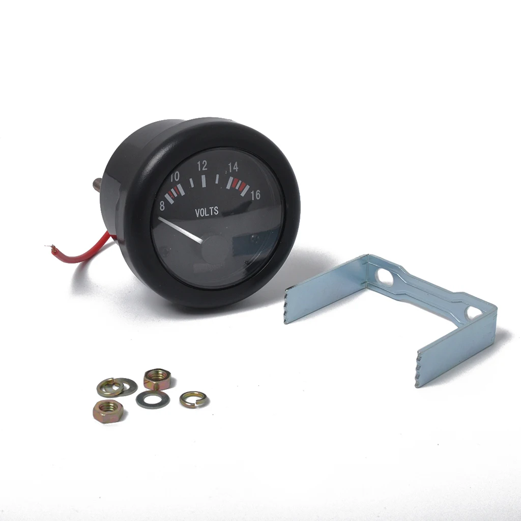 52mm Voltmeter Voltage Meter LED Lights Parts For Marine Boat 8-16V