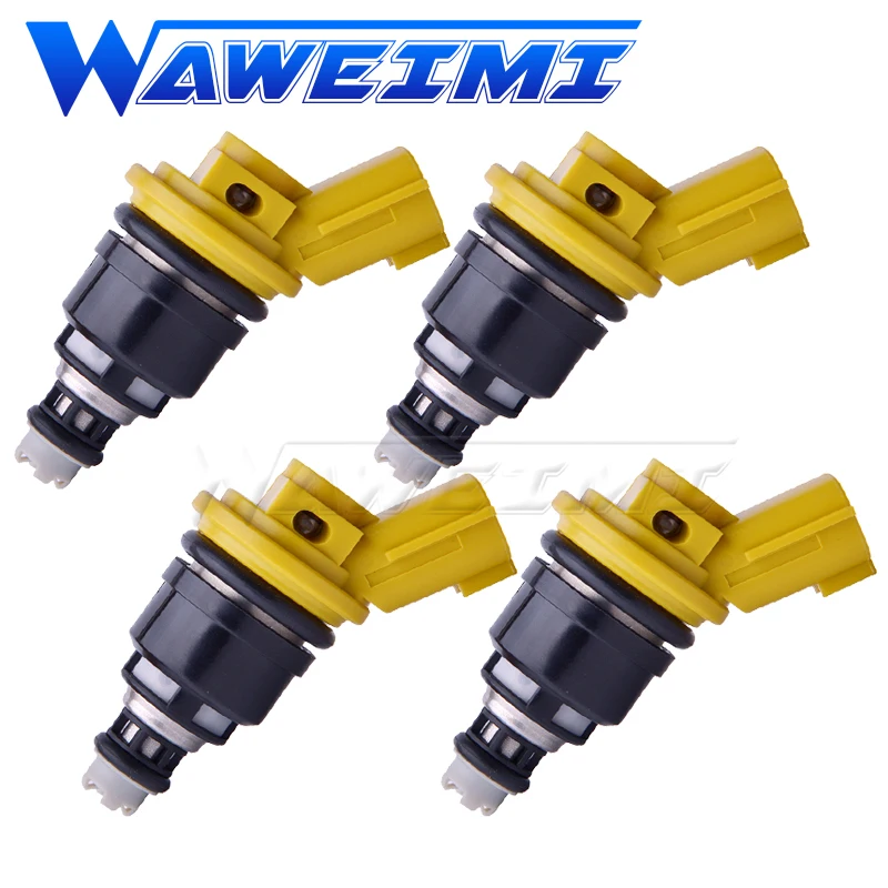 

WAWEIMI Brand New 4 Pieces Fuel Injector OE 16600-RR543 Flow 750CC For Nisaan 300ZX Z32 RB25DET VG30DETT SR20DET KA24 16600RR543