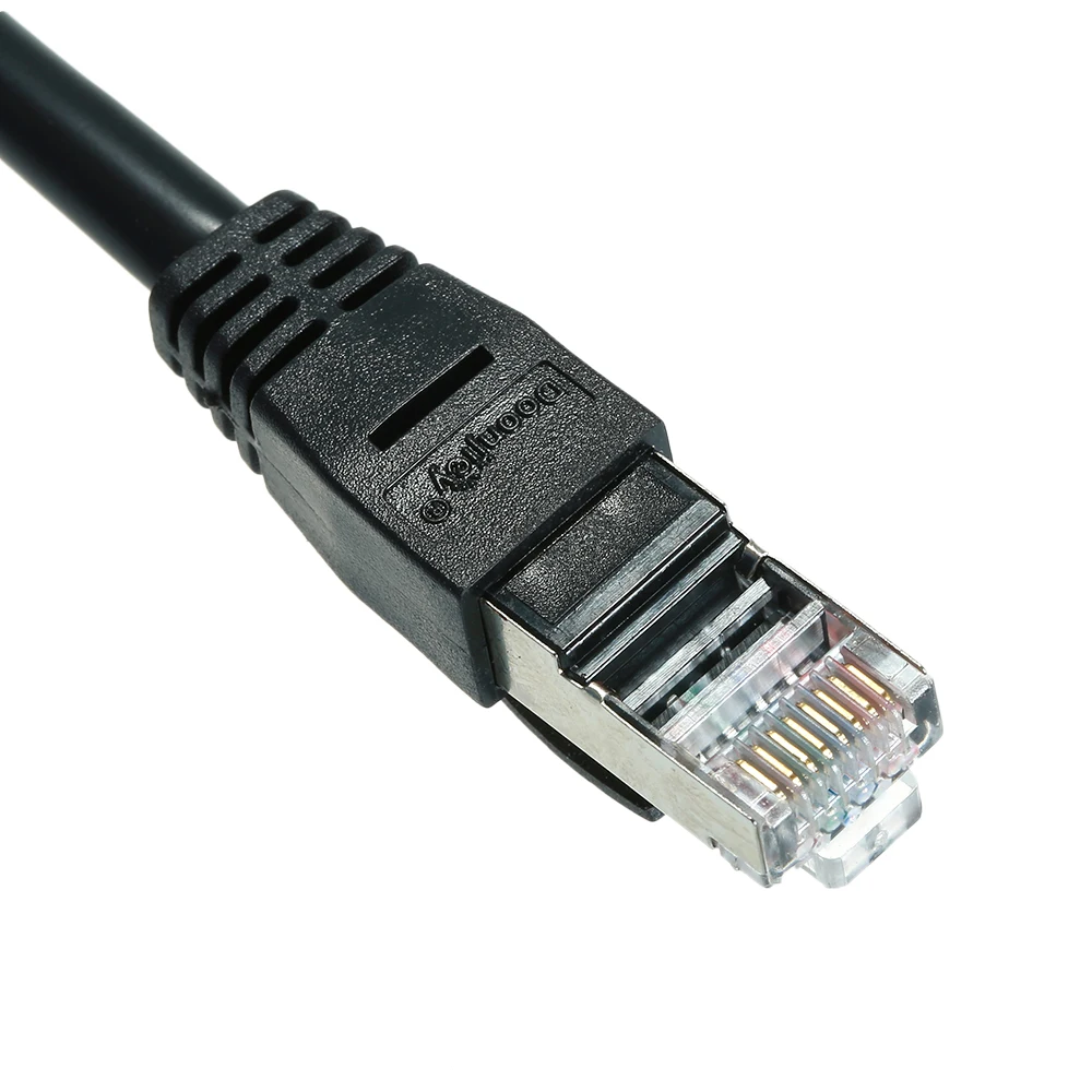 RJ45 сетевой сплиттер адаптер кабель штекер 2 клемма женского типа разделители разъем порт LAN для категории 5 категории 6 Ethernet