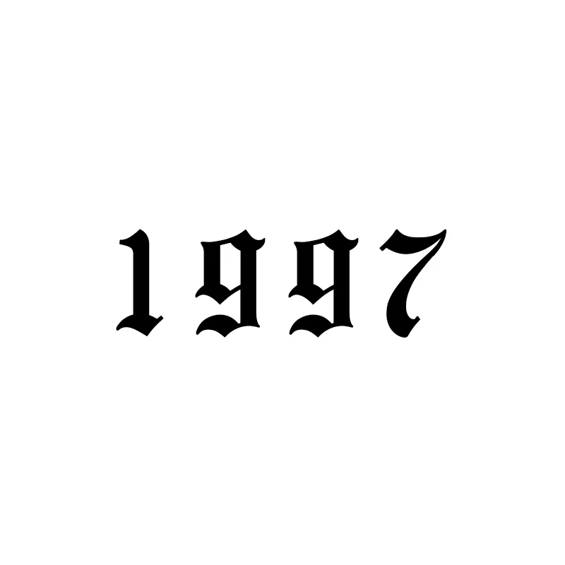 1997 Нержавеющая сталь кольца для Для женщин старинном английском номер кольца Для мужчин Anillos Hombre ювелирные изделия Год 1997 1998 1999 Для мужчин кольцо Bagues Homme - Цвет основного камня: 1997