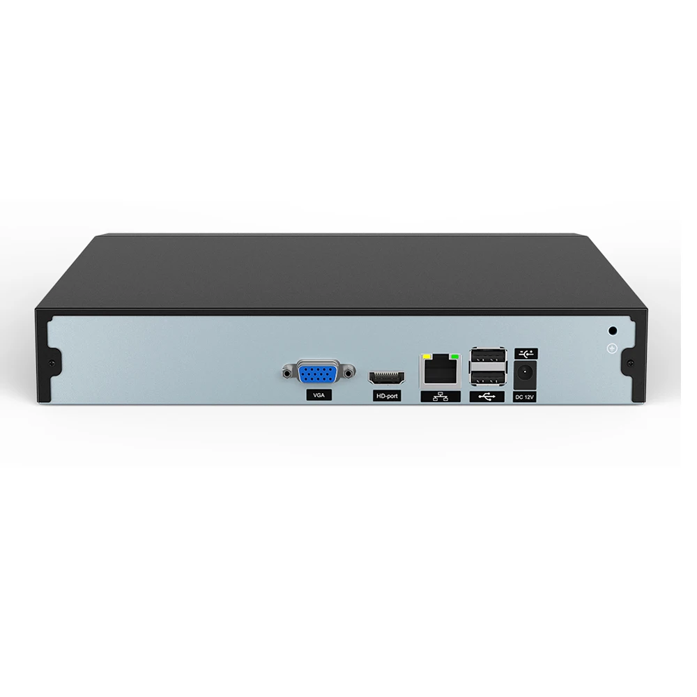 USAFEQLO металлический чехол 32CH детектор лица H.265 + NVR HDMI VGA 4K 5M CCTV для IP камеры ONVIF